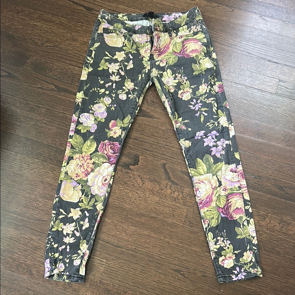 Forever 21 Multicolor Floral Trousers